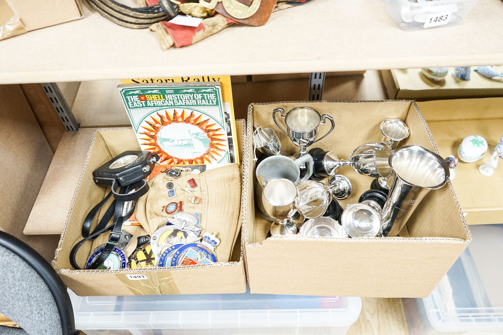 An East African Safari automobilia including Longines timer, 1950's and early 1960's